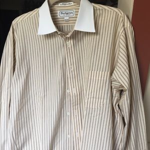 VTG Burberrys french cut shirt